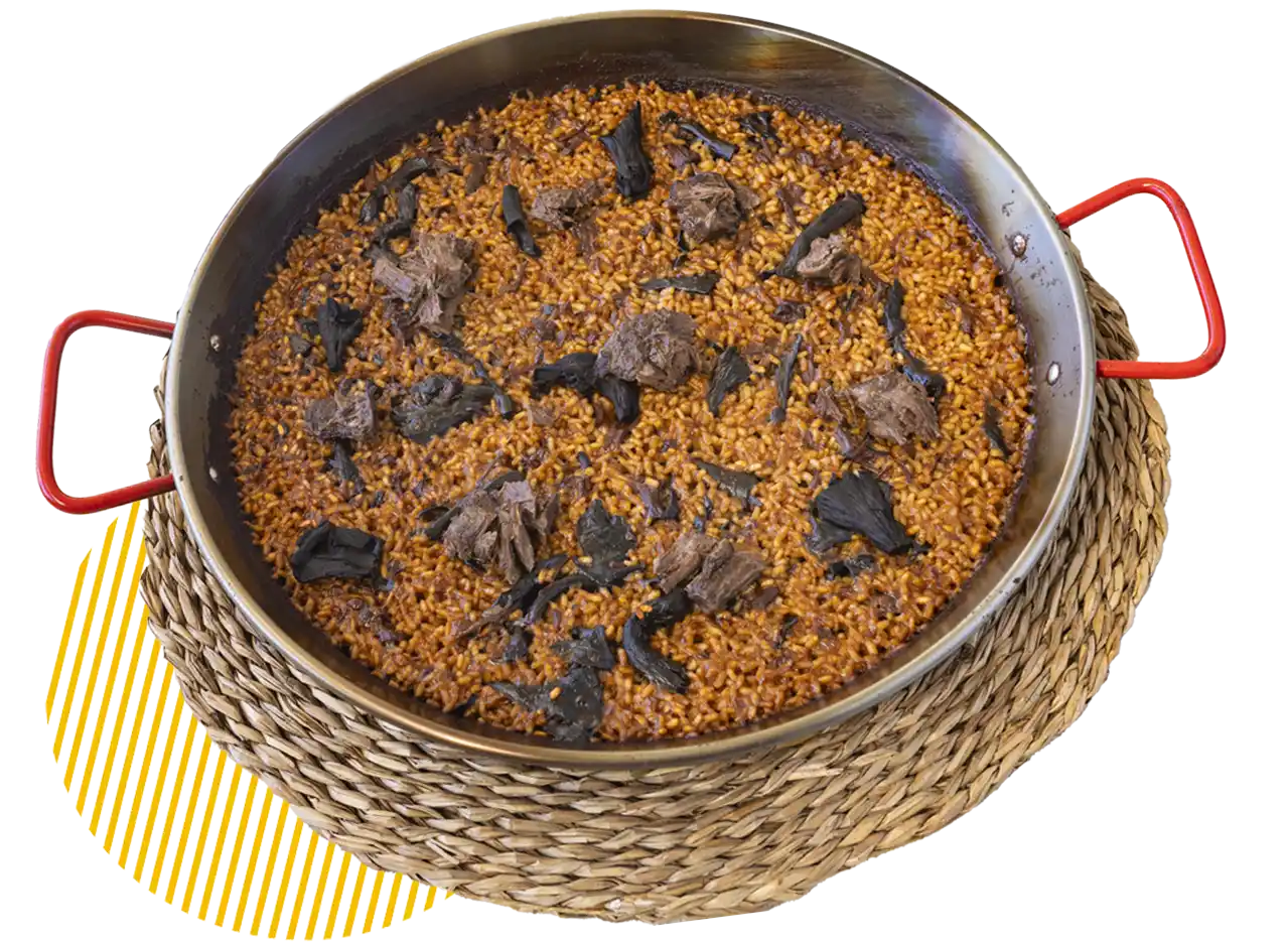 Arroz carrillera y trompetas la muerte